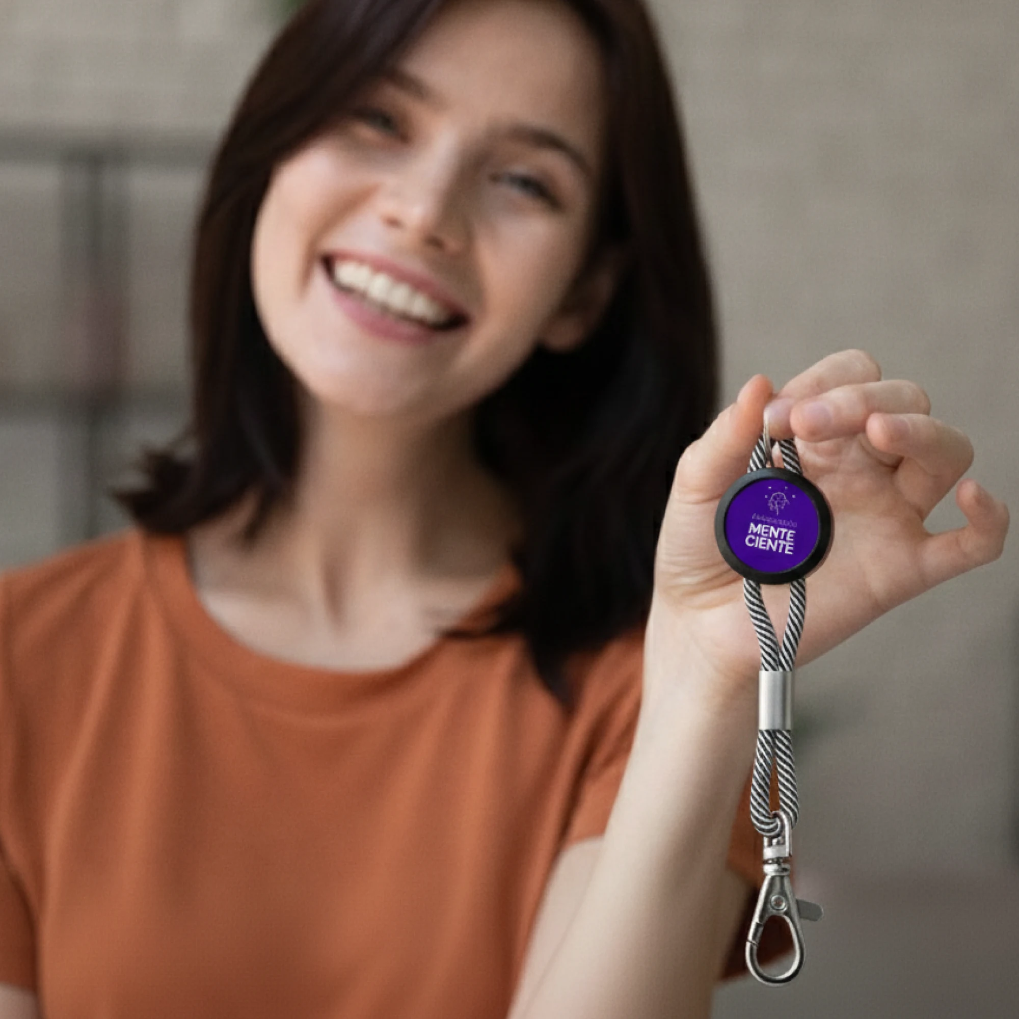 Lanyard MenteCiente Cinza 2